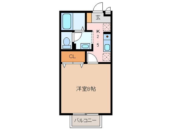 斎宮駅 徒歩64分 2階の物件間取画像